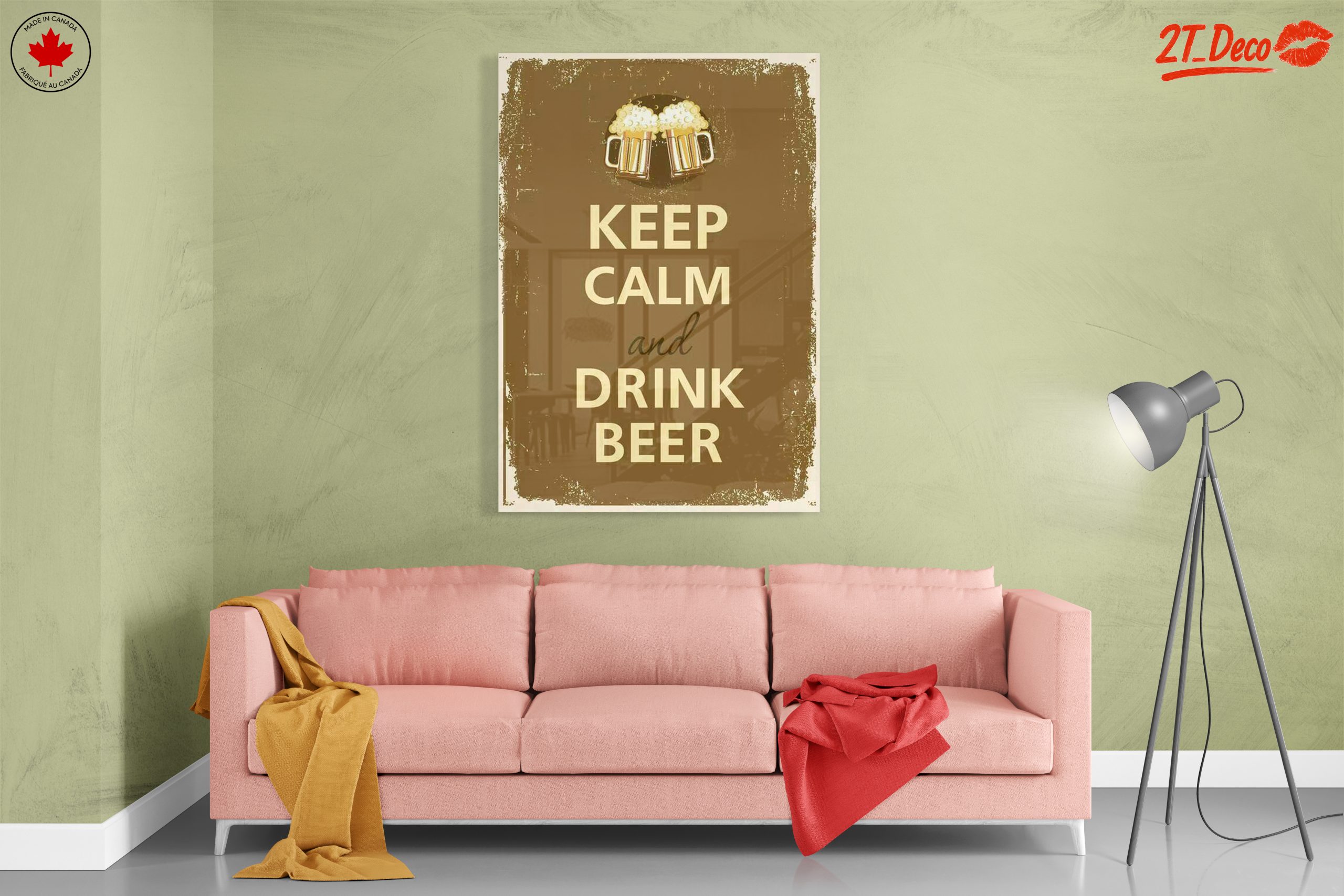 Keep Calm and Drink Beer Wall Art - Image 7