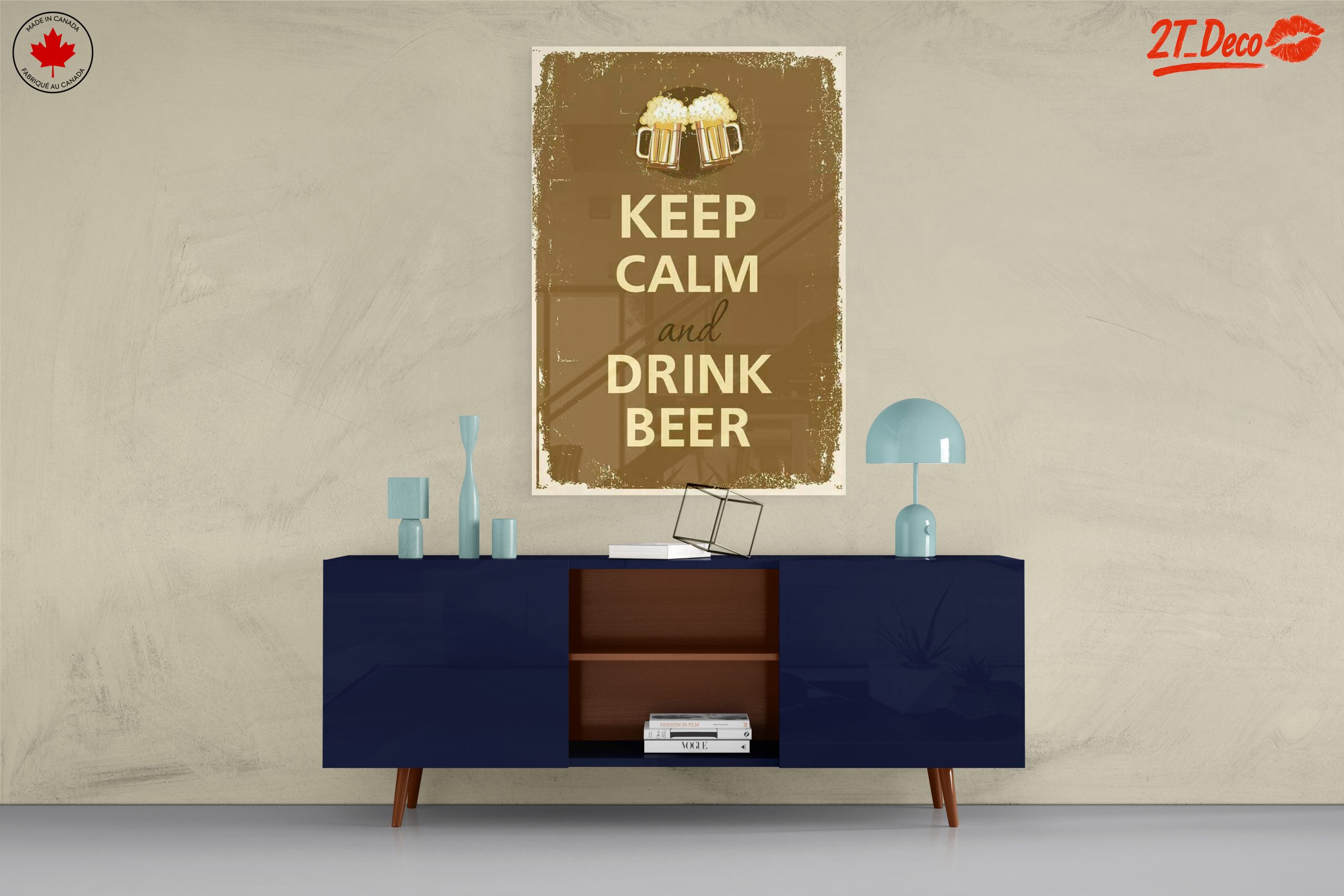 Keep Calm and Drink Beer Wall Art - Image 8