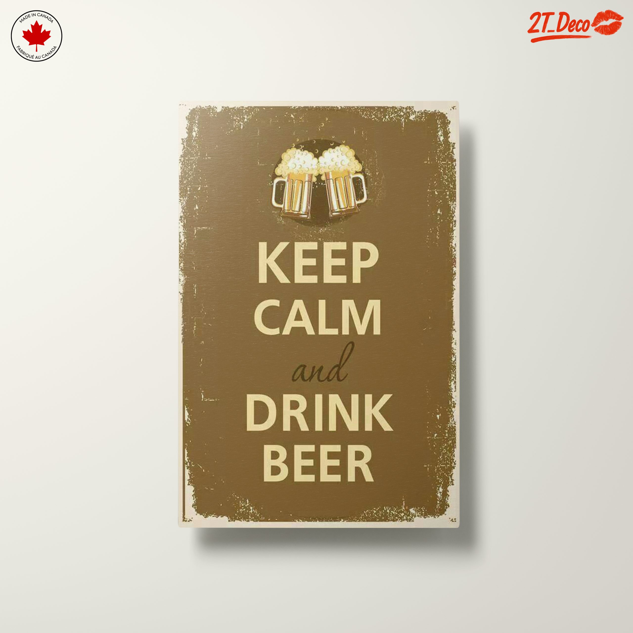 Keep Calm and Drink Beer Wall Art - Image 10