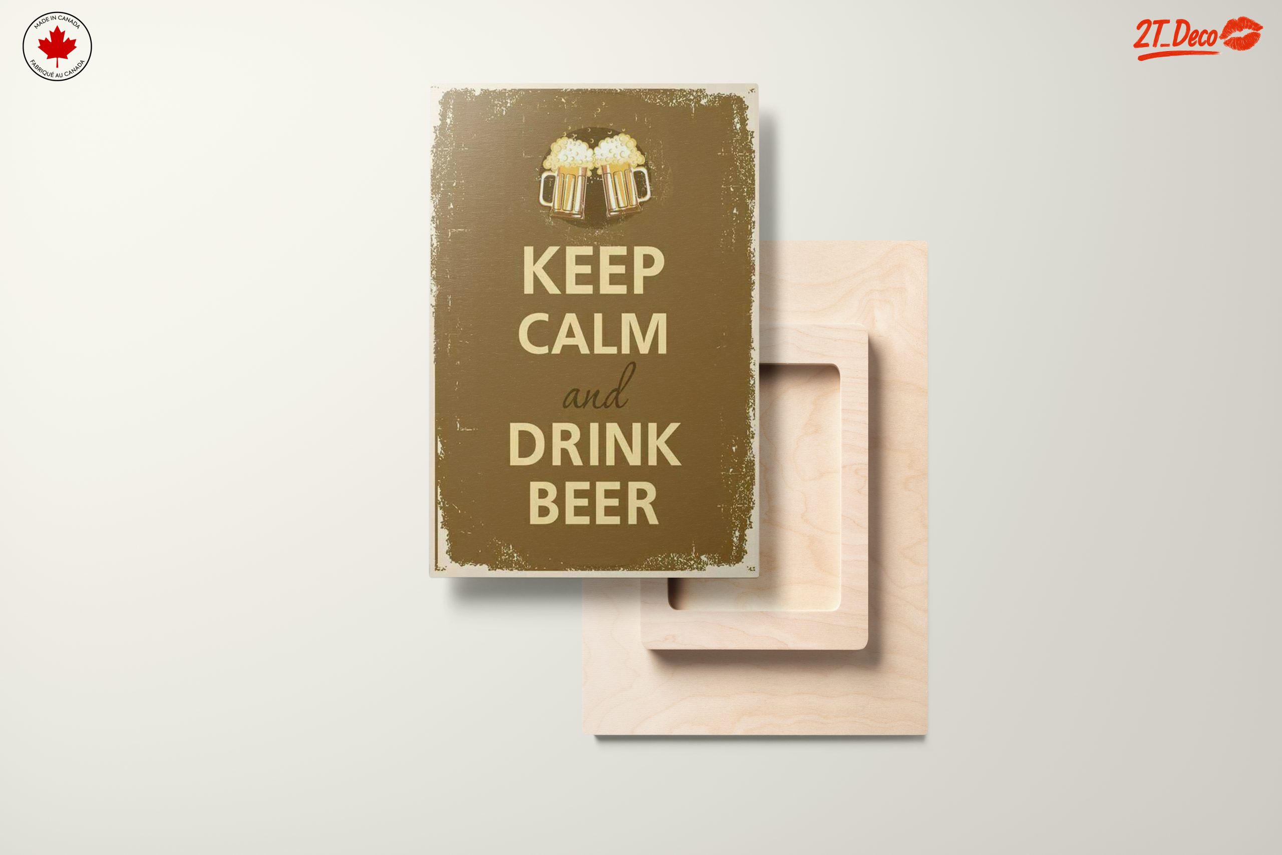 Keep Calm and Drink Beer Wall Art - Image 11