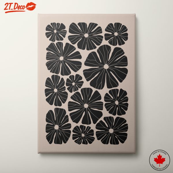 Modern Floral Design in Botanical Abstract Art