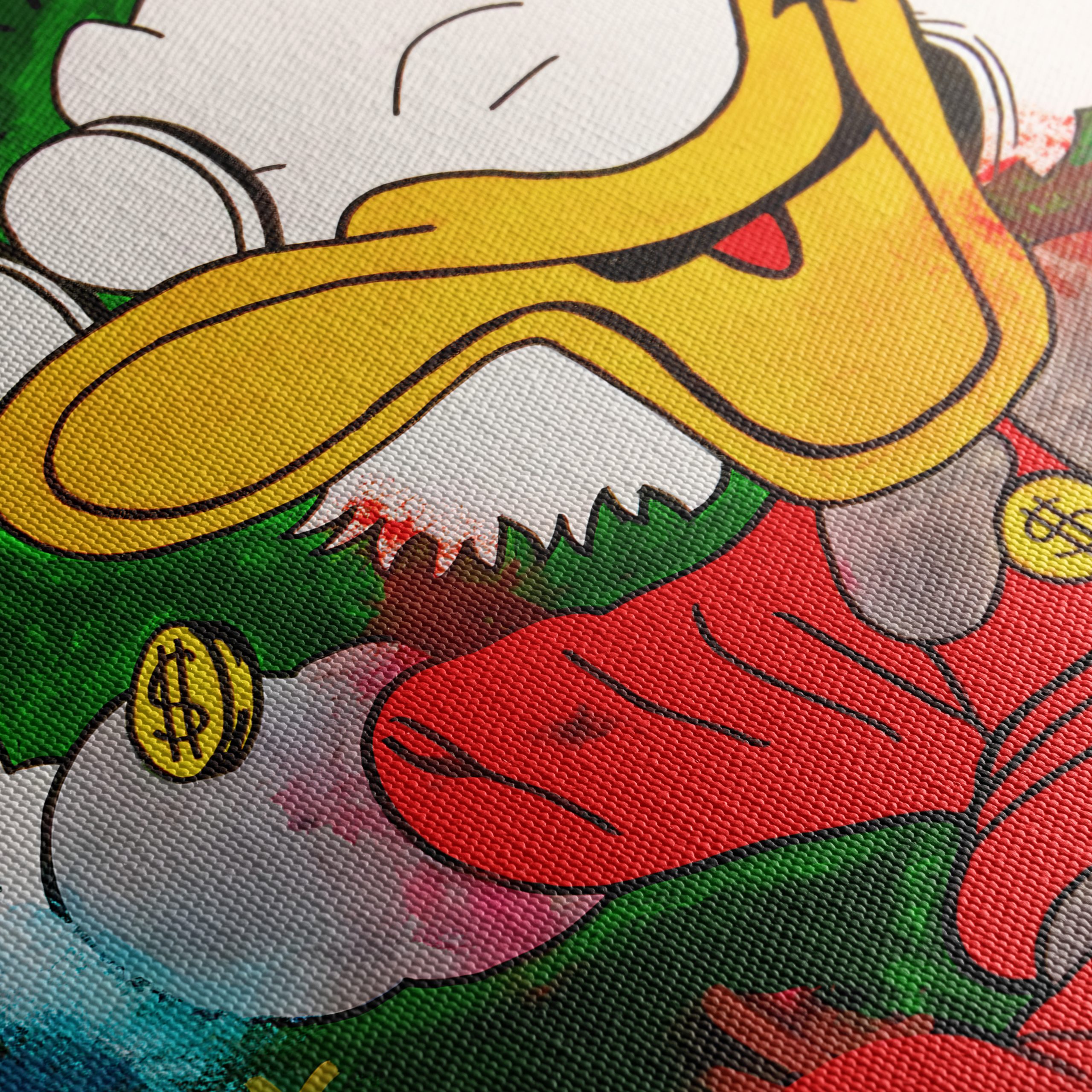 Cheerful Cartoon Character Surrounded by Coins - Image 5