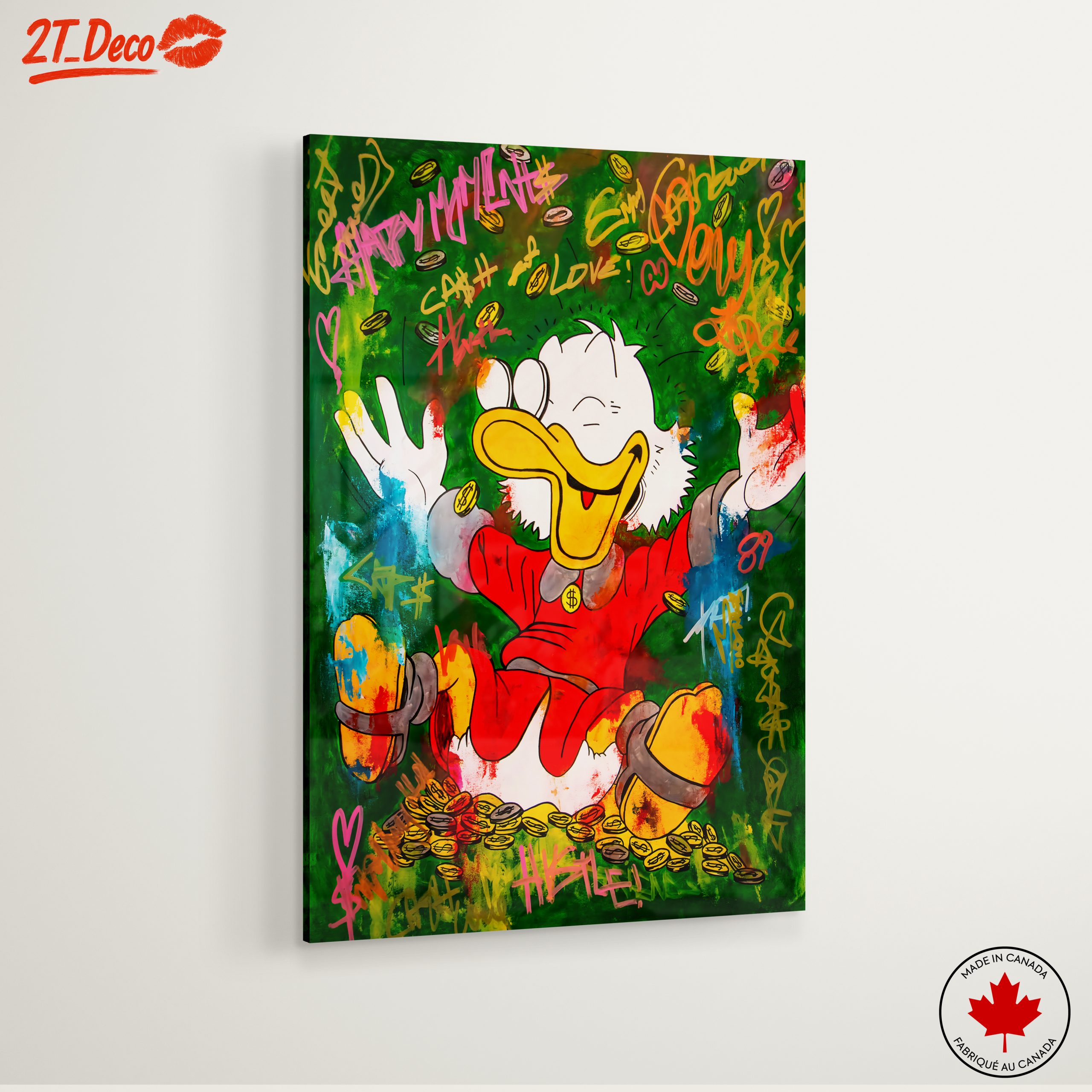 Cheerful Cartoon Character Surrounded by Coins - Image 6