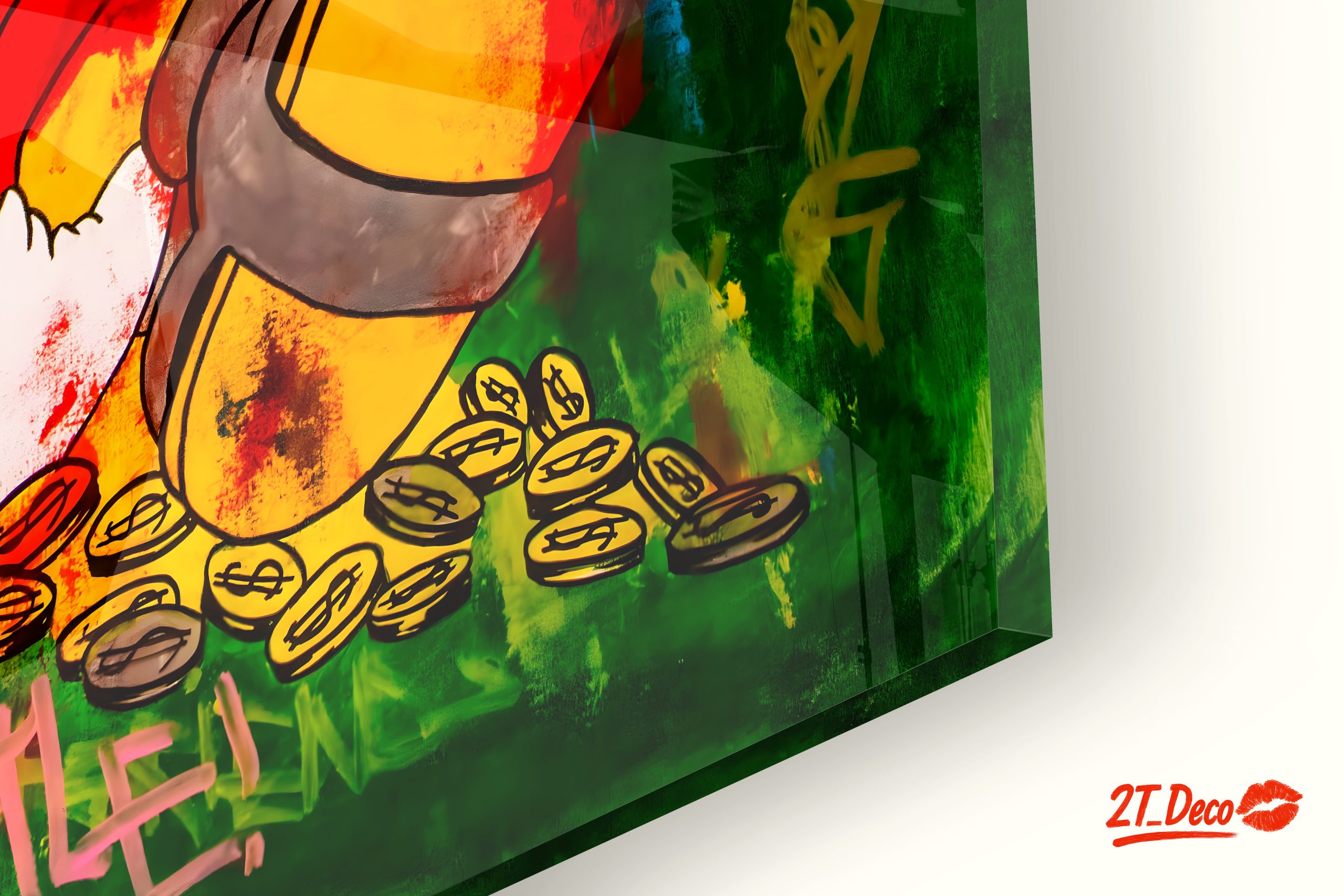 Cheerful Cartoon Character Surrounded by Coins - Image 9