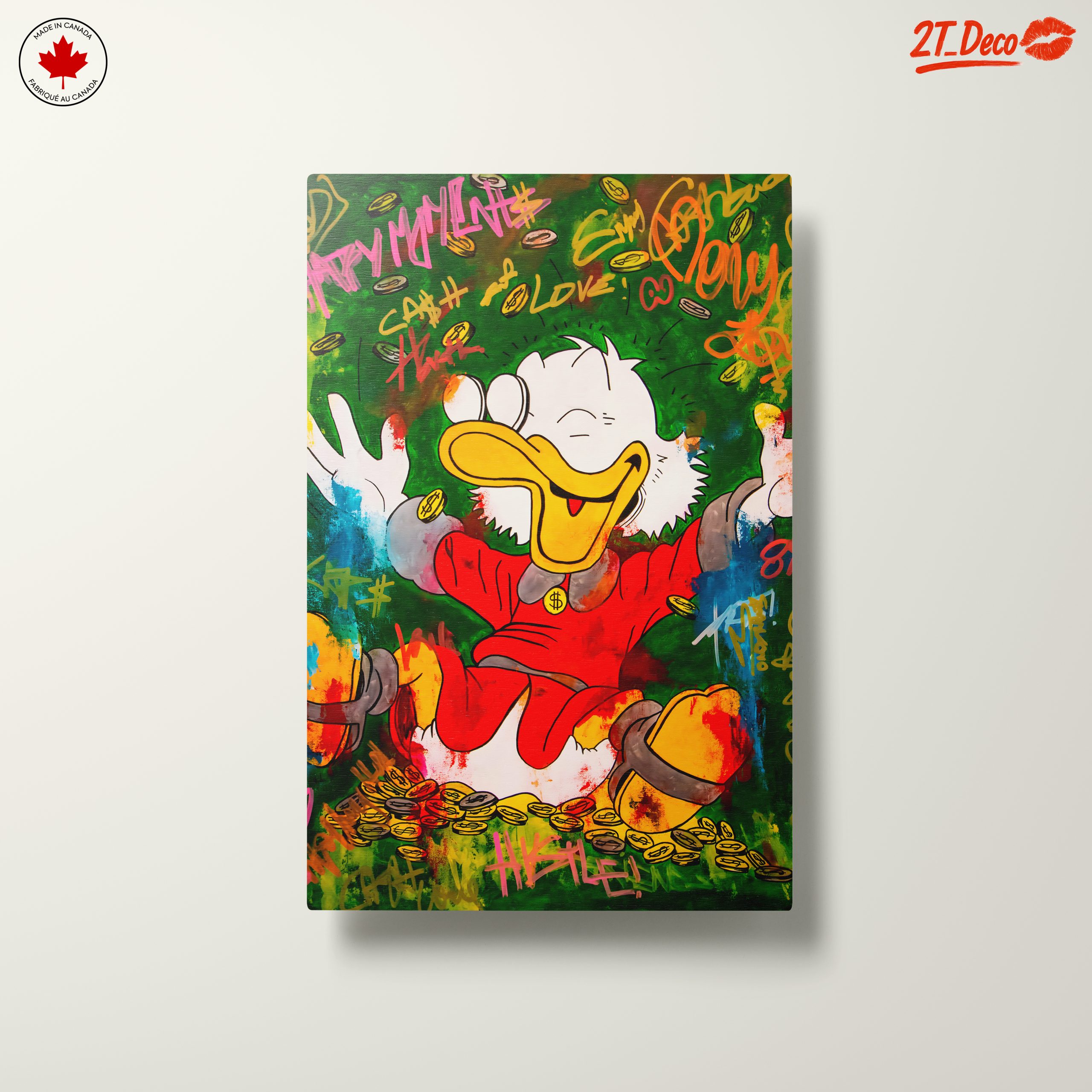 Cheerful Cartoon Character Surrounded by Coins - Image 10