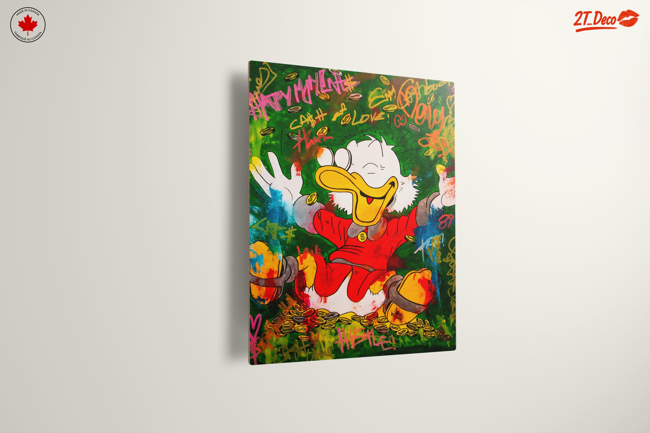 Cheerful Cartoon Character Surrounded by Coins - Image 13