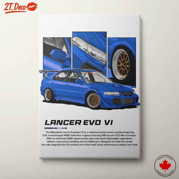 Mitsubishi Lancer Evolution VI Poster