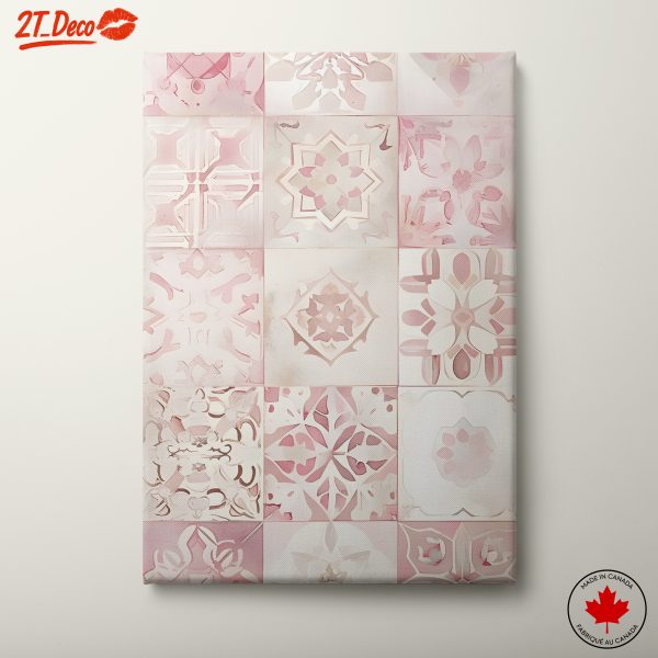 Abstract Floral Pattern in Soft Pastels