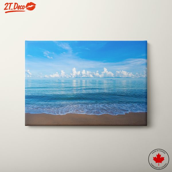Tranquil Beach Scene with Gentle Waves