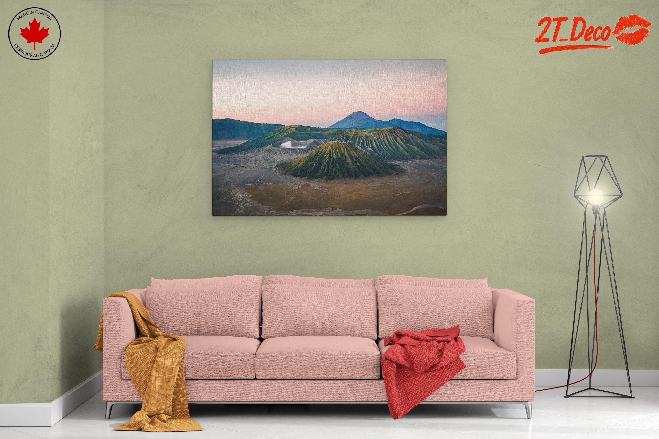 Majestic Volcano Landscape at Twilight - Image 2