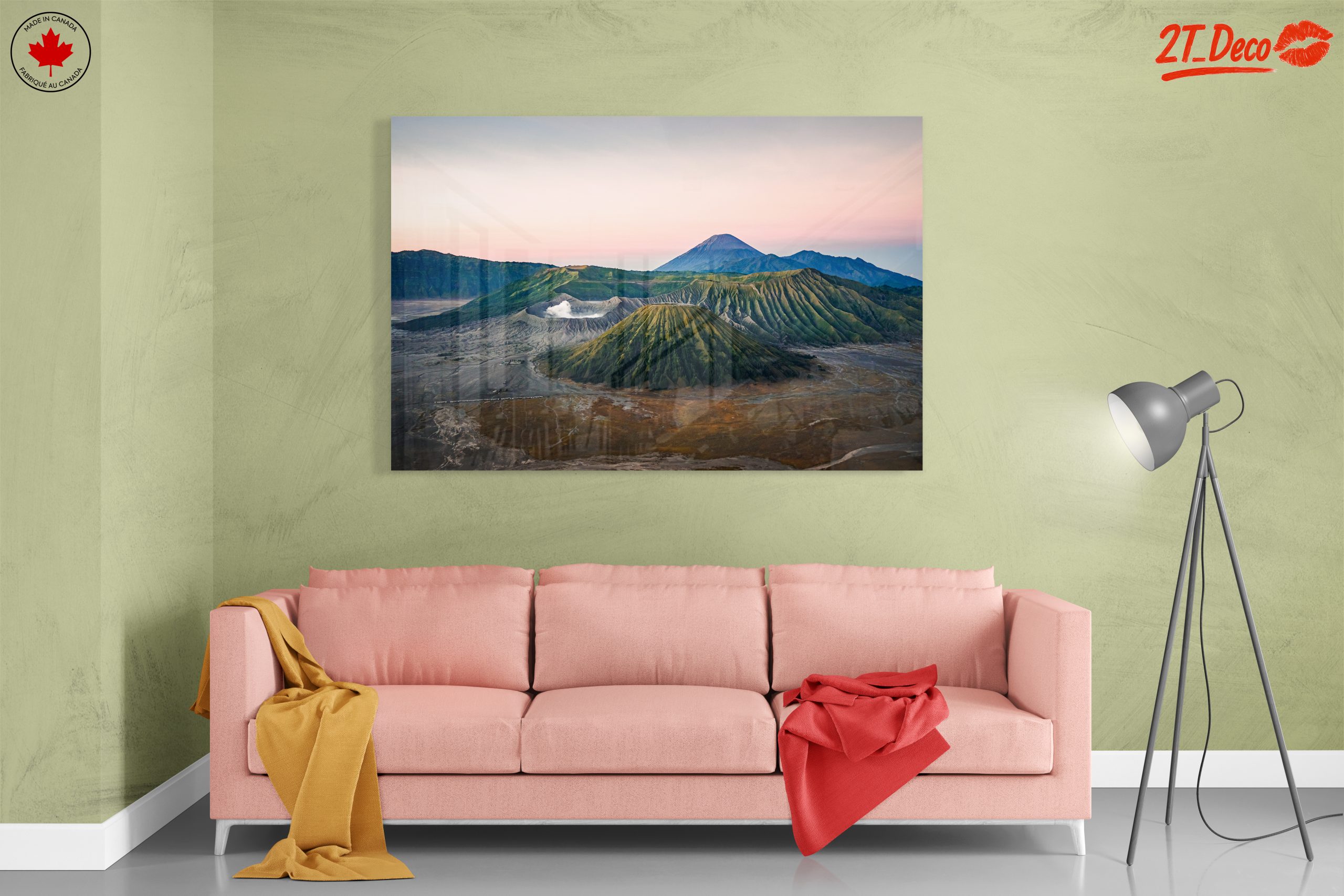Majestic Volcano Landscape at Twilight - Image 7