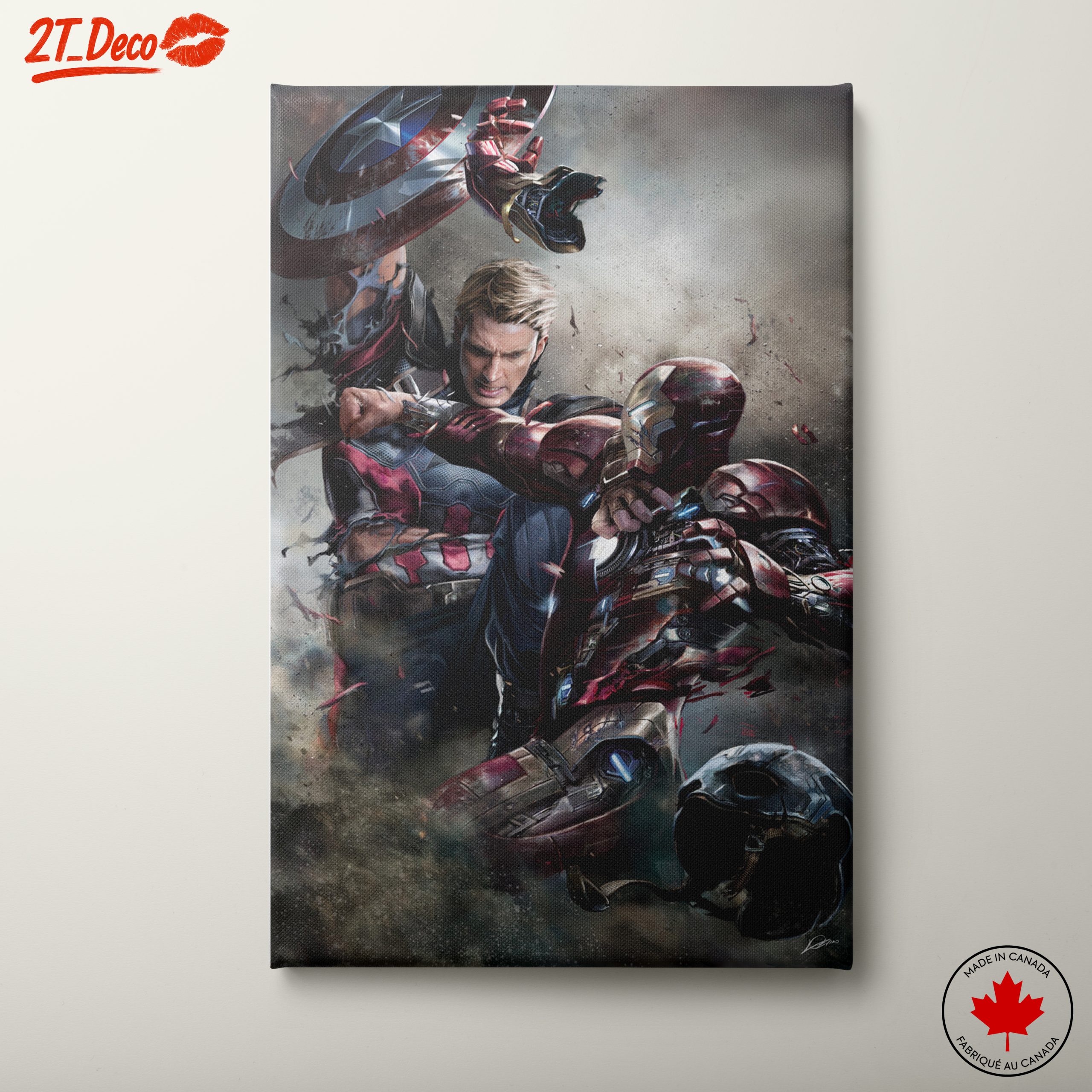 Epic Marvel Battle Between Captain America and Iron Man