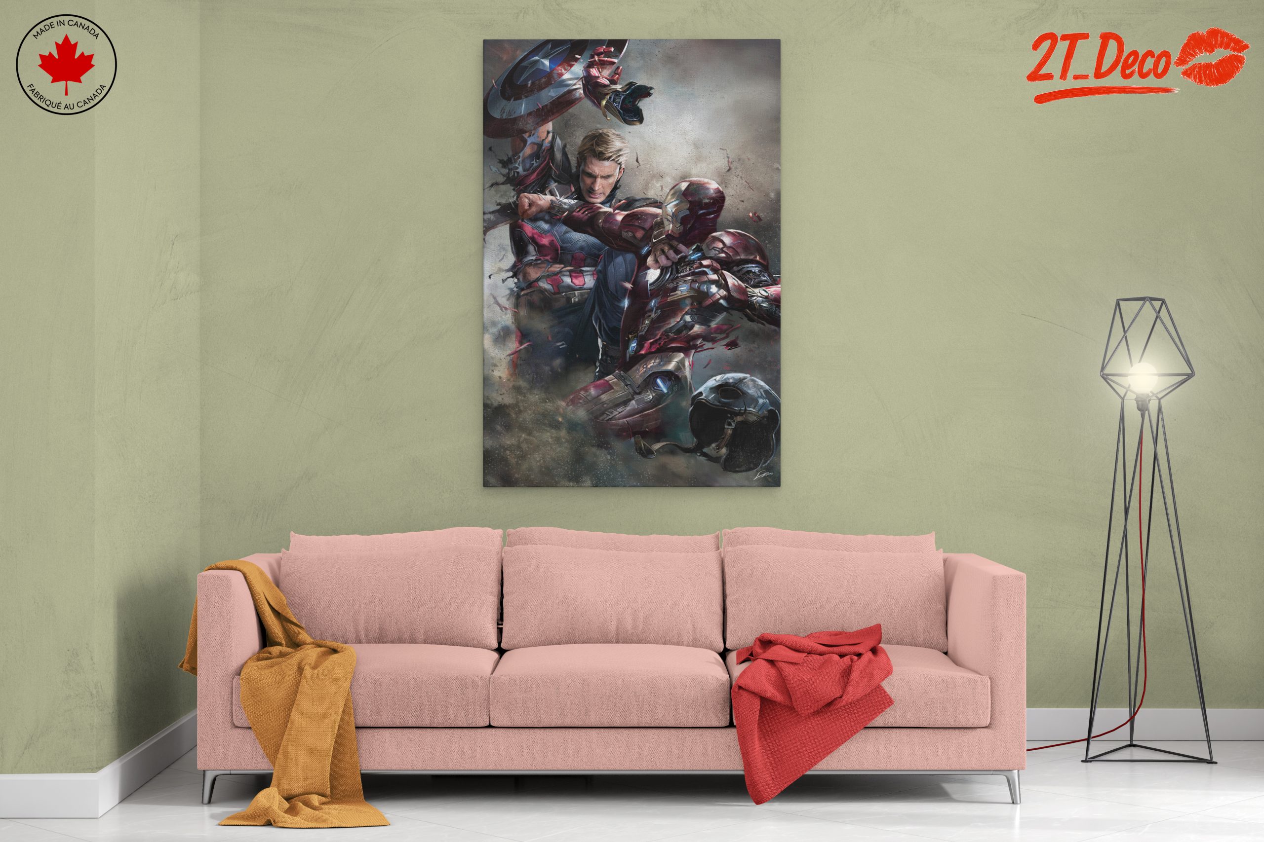 Epic Marvel Battle Between Captain America and Iron Man - Image 2