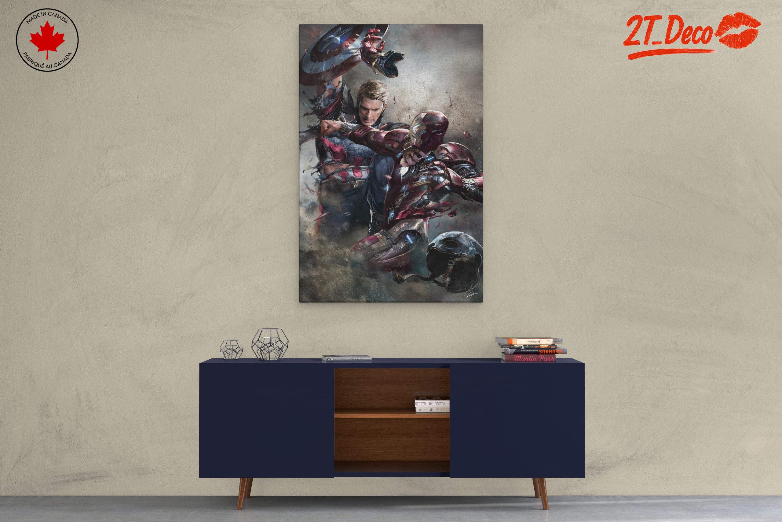 Epic Marvel Battle Between Captain America and Iron Man - Image 3