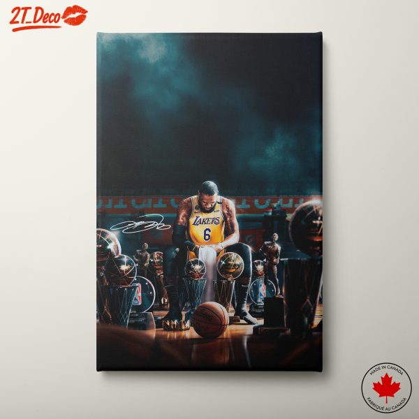 LeBron James NBA Championship Celebration Art