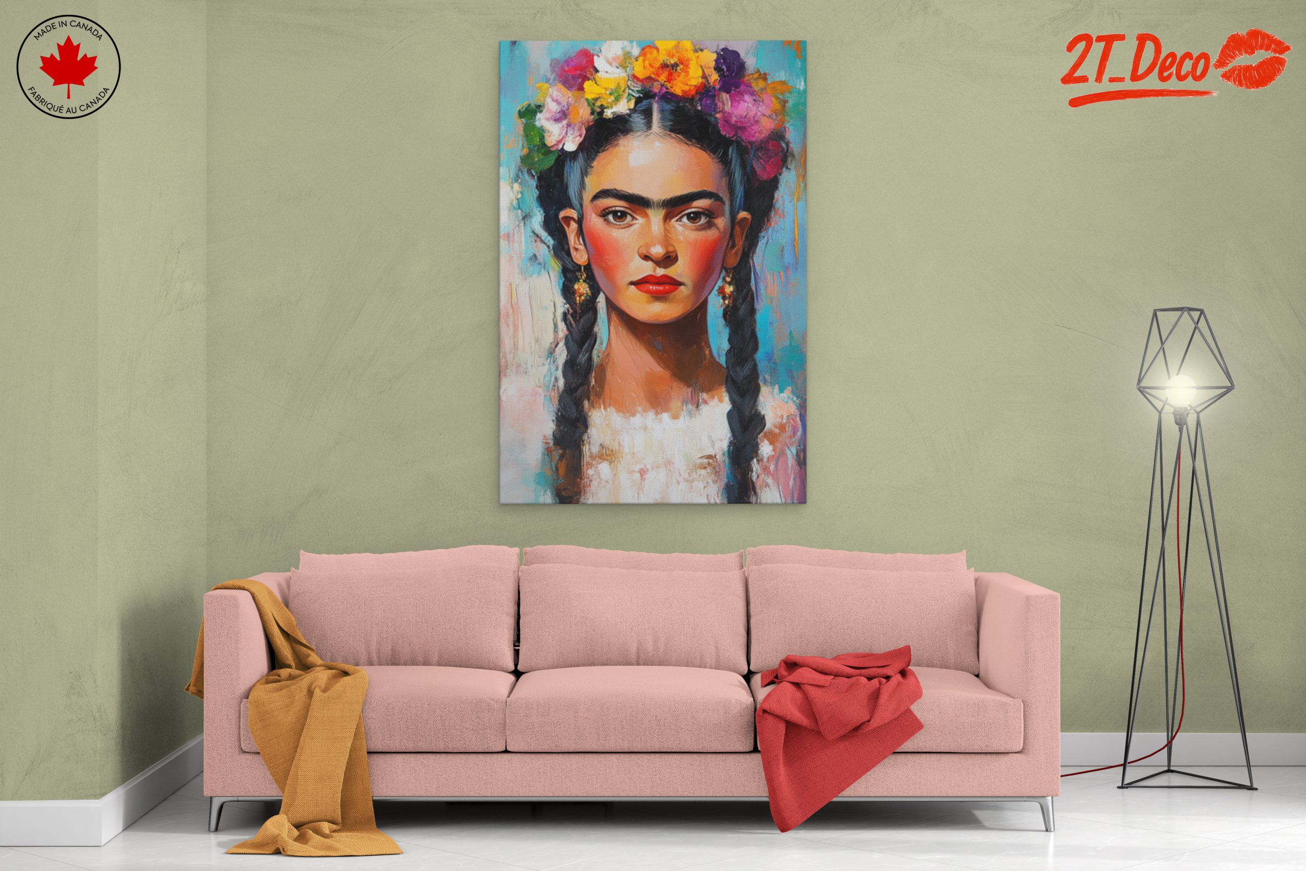 Vibrant Contemporary Portrait of a Young Woman - Image 2