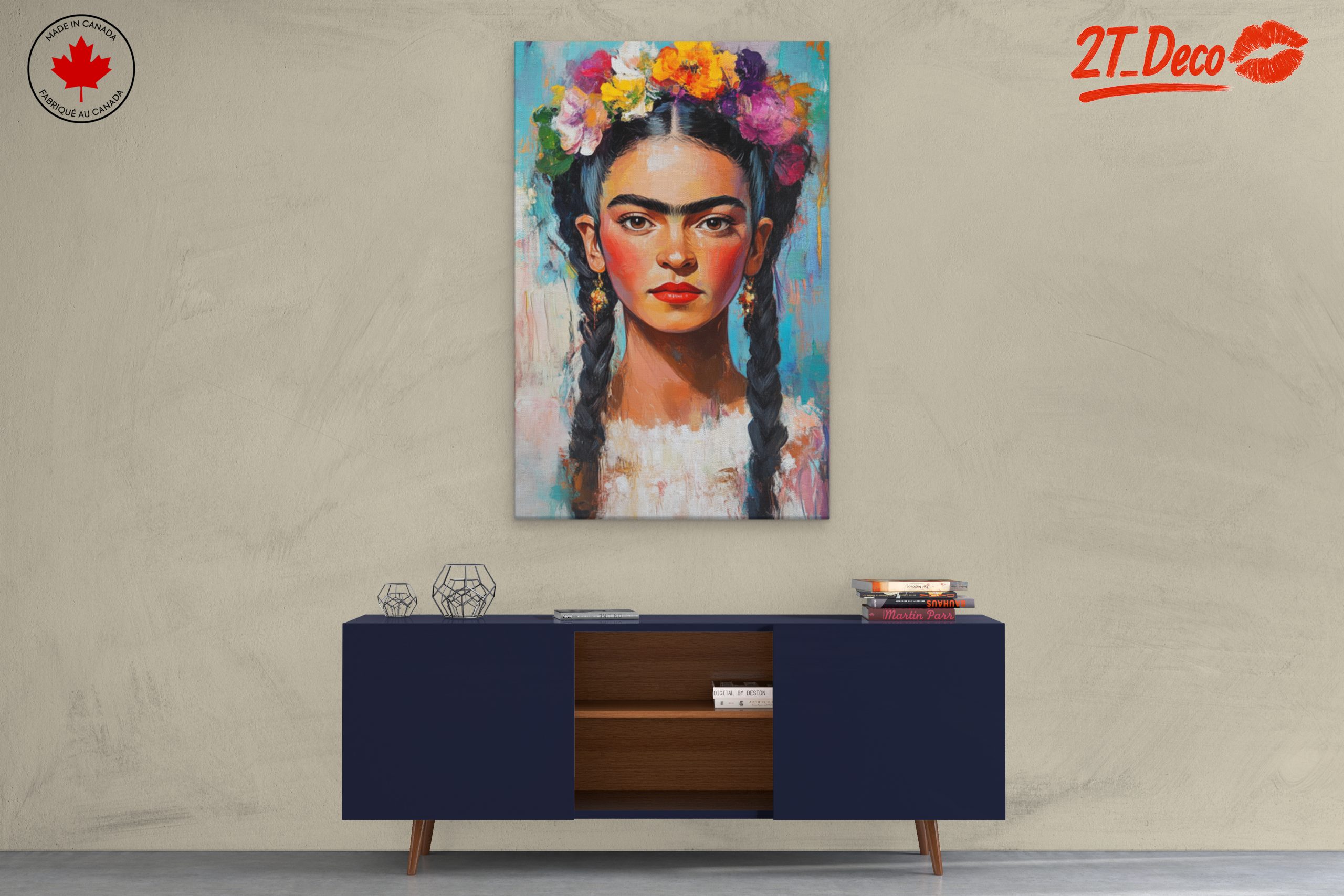 Vibrant Contemporary Portrait of a Young Woman - Image 3