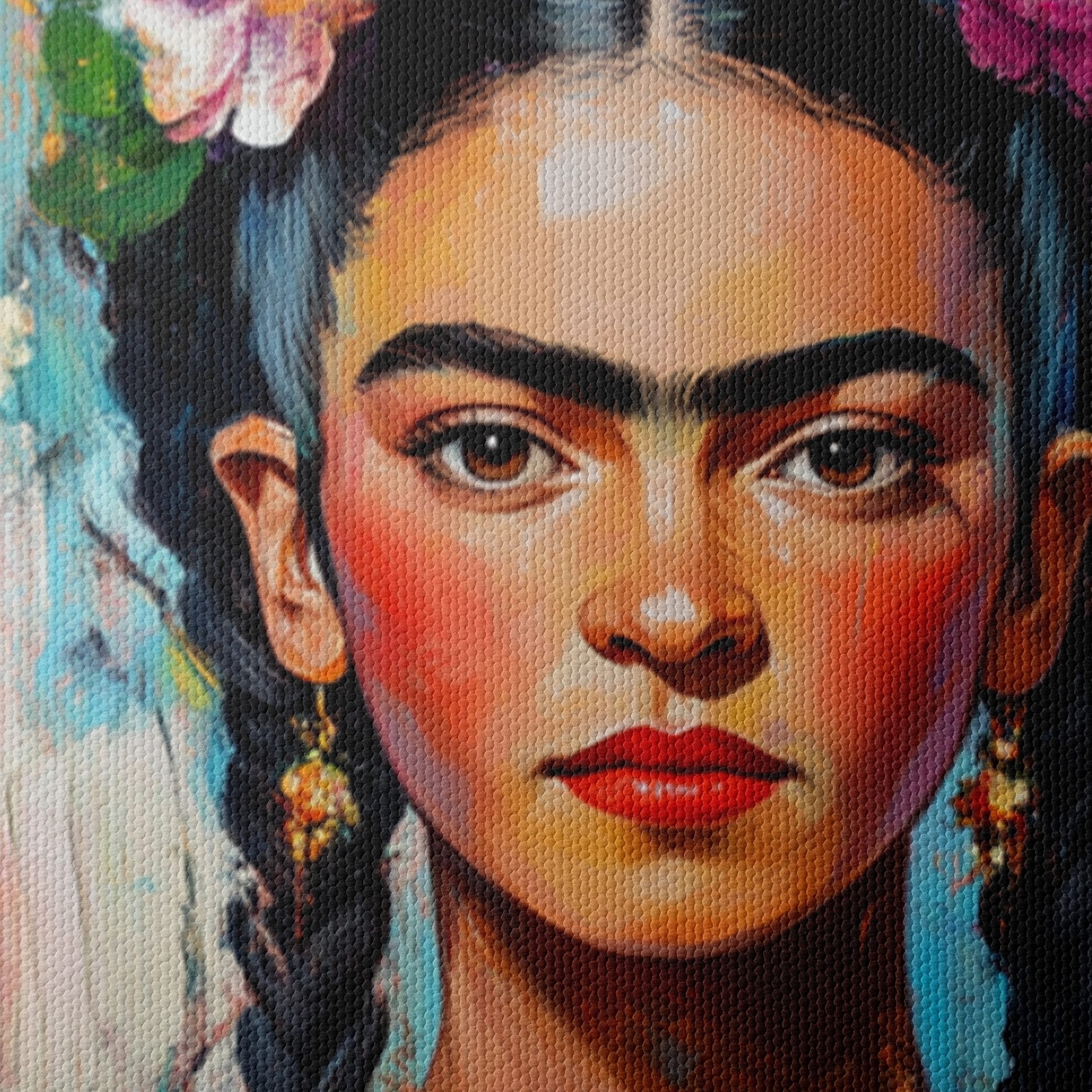 Vibrant Contemporary Portrait of a Young Woman - Image 4