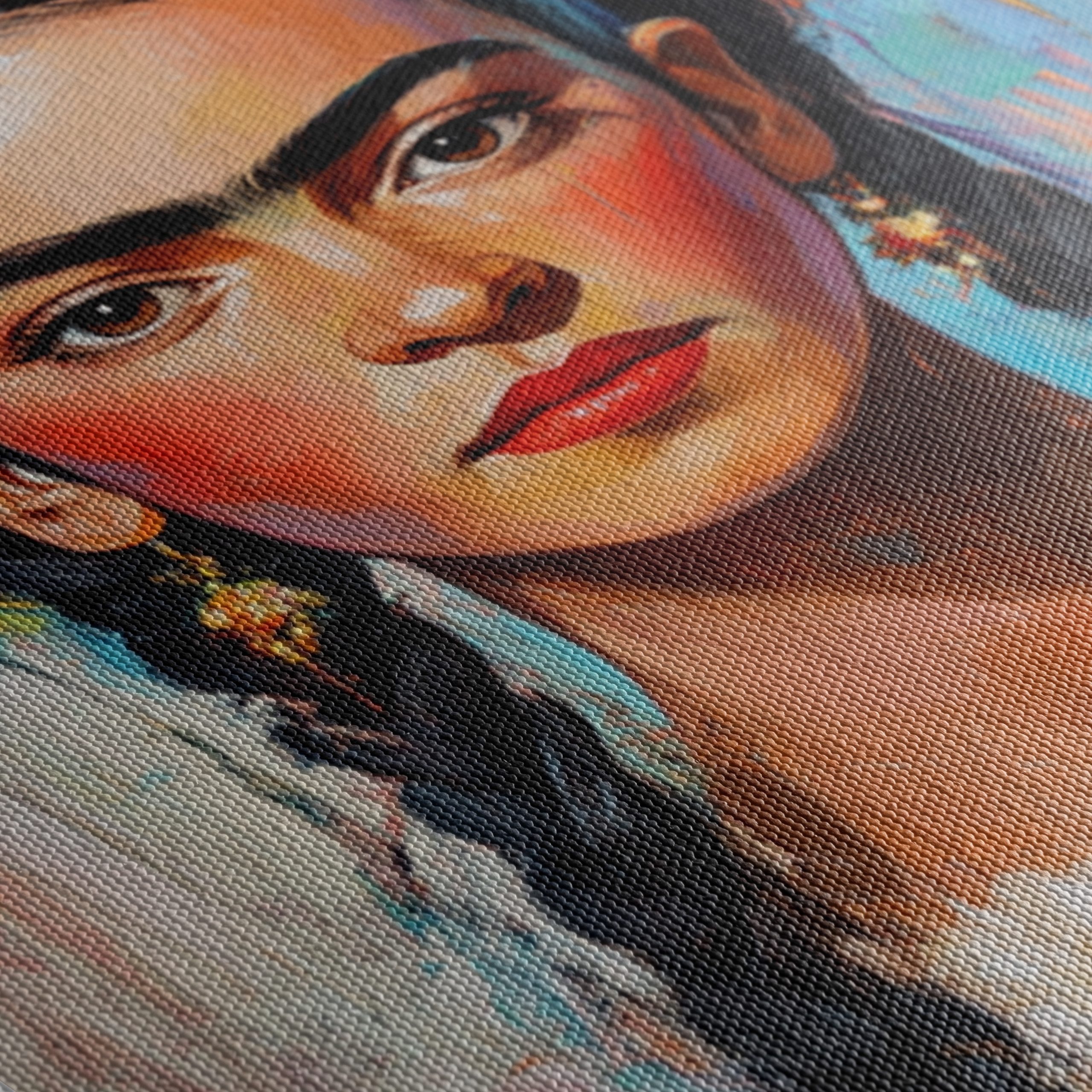Vibrant Contemporary Portrait of a Young Woman - Image 5
