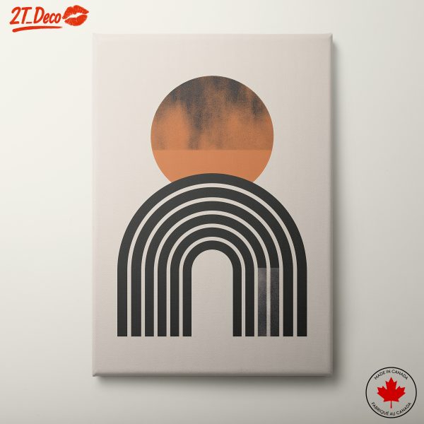 Stylish Abstract Artwork with Geometric Elements