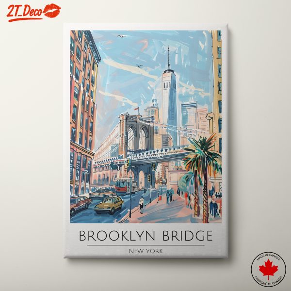Brooklyn Bridge City Landscape Art