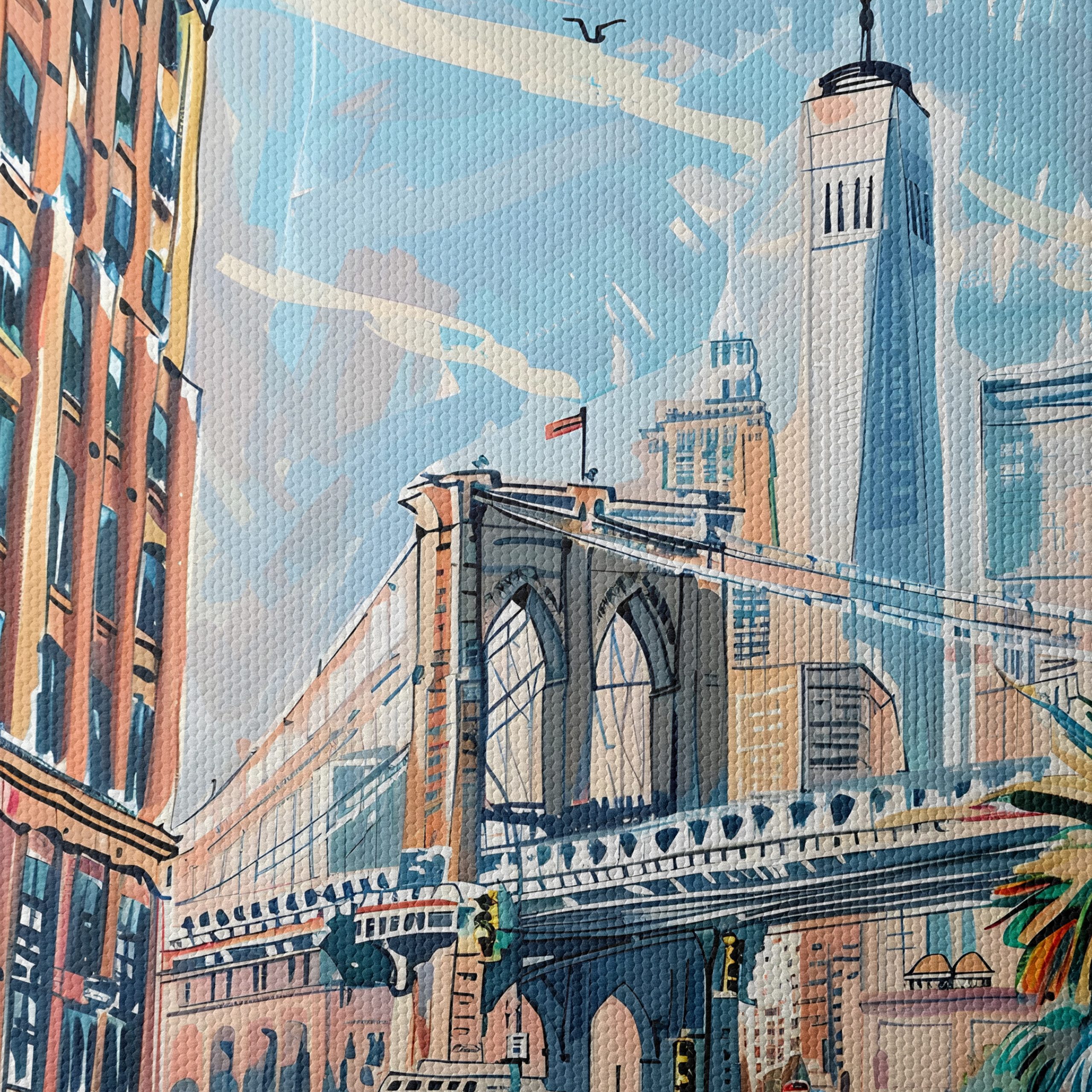Brooklyn Bridge City Landscape Art - Image 4