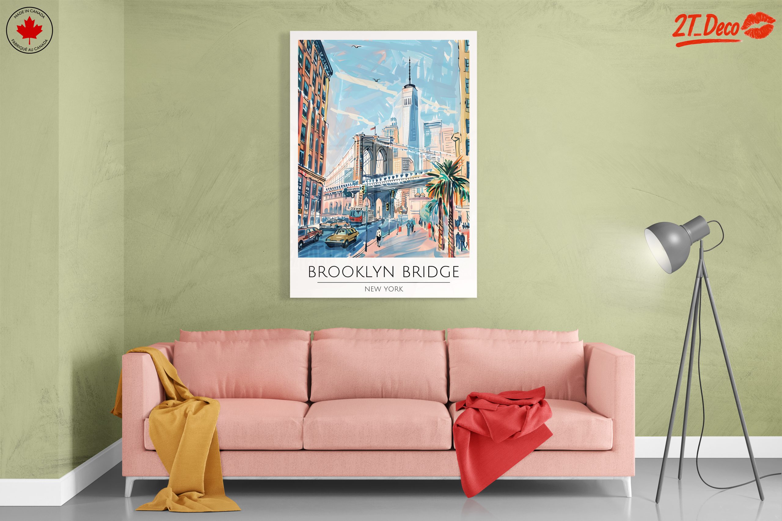 Brooklyn Bridge City Landscape Art - Image 7
