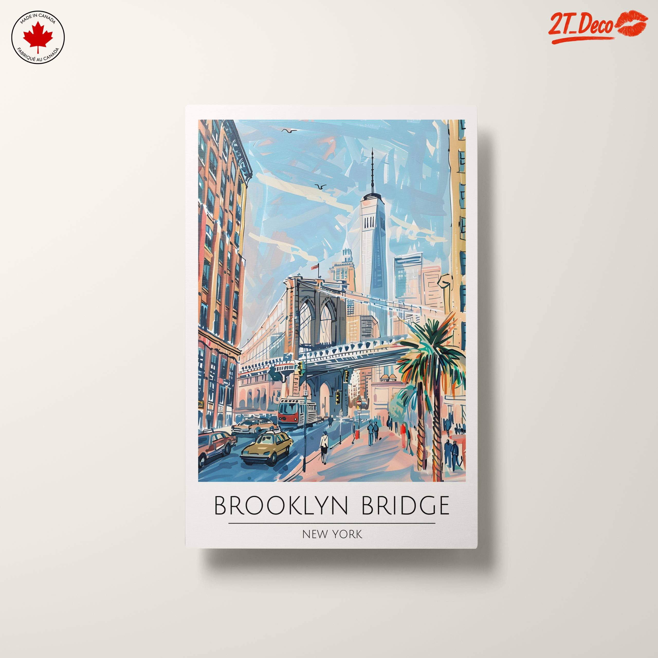Brooklyn Bridge City Landscape Art - Image 10
