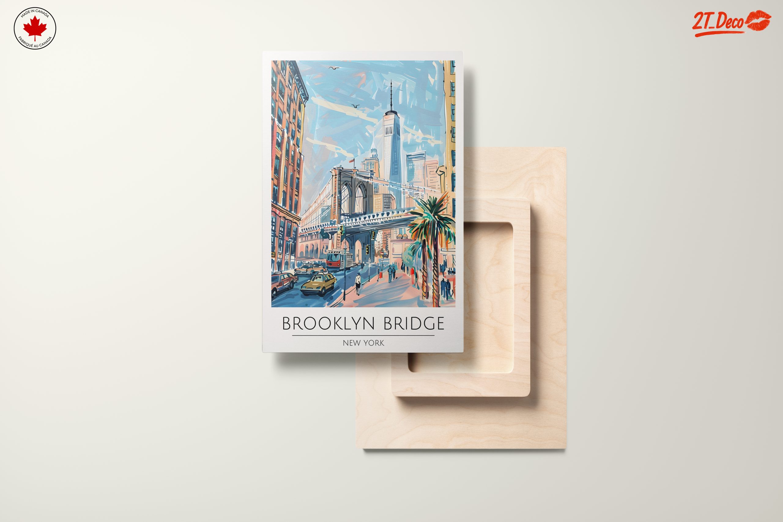 Brooklyn Bridge City Landscape Art - Image 11