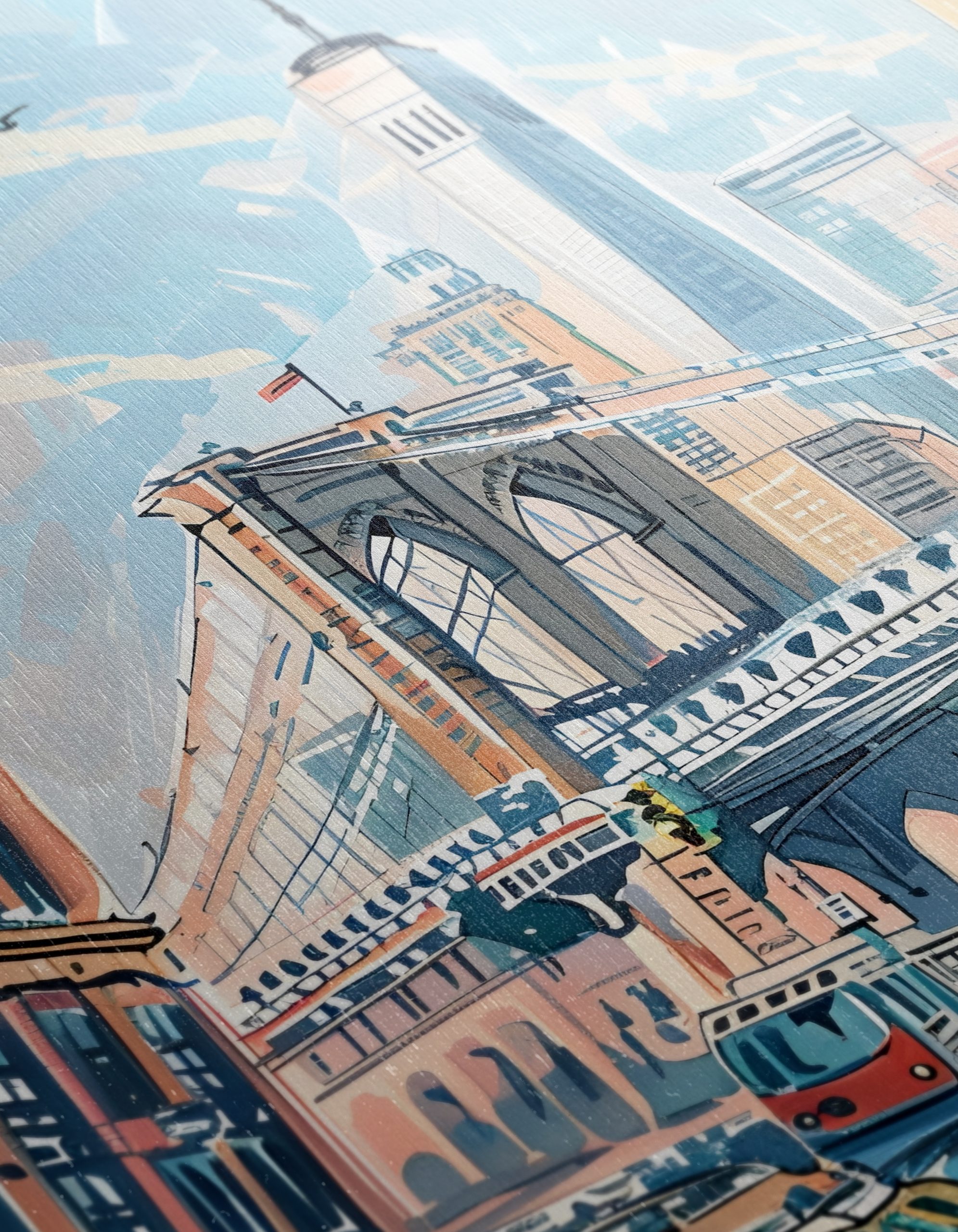 Brooklyn Bridge City Landscape Art - Image 12