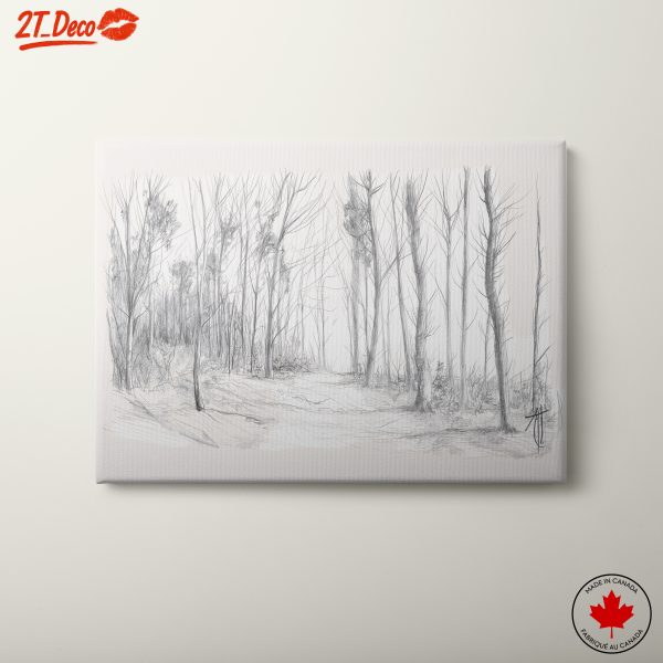 Elegant Nature Pathway Sketch Art