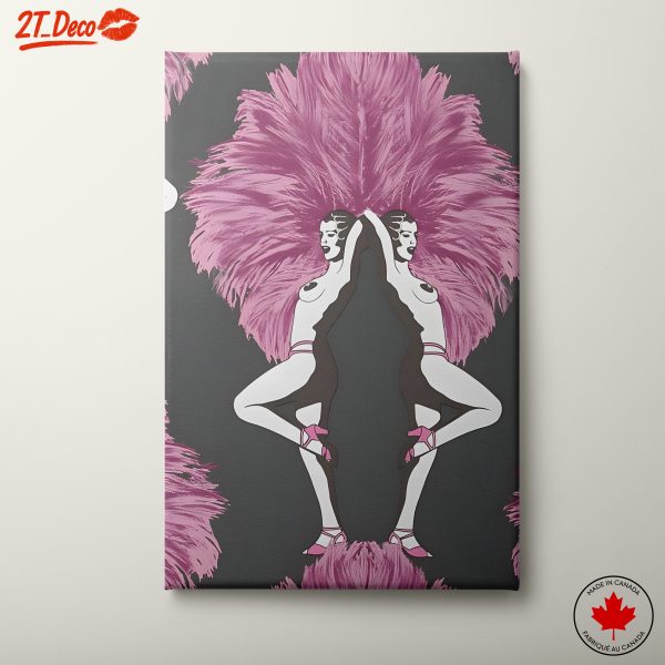Stylized Vintage Dance Artwork for Home Decor