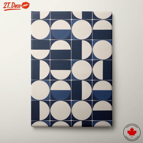Geometric Abstract Art with Circular Patterns 2