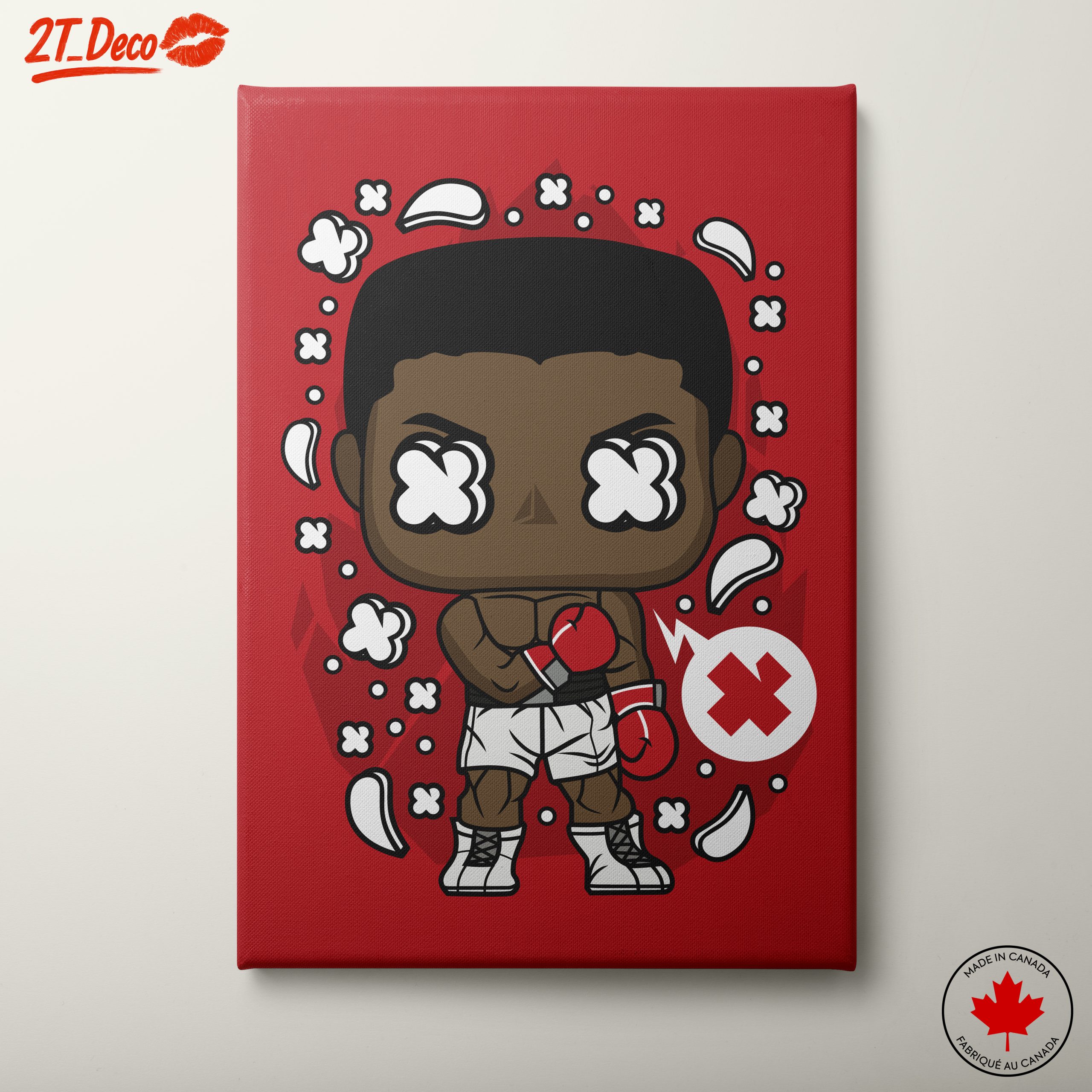 Boxing Character Wall Art Inspiration