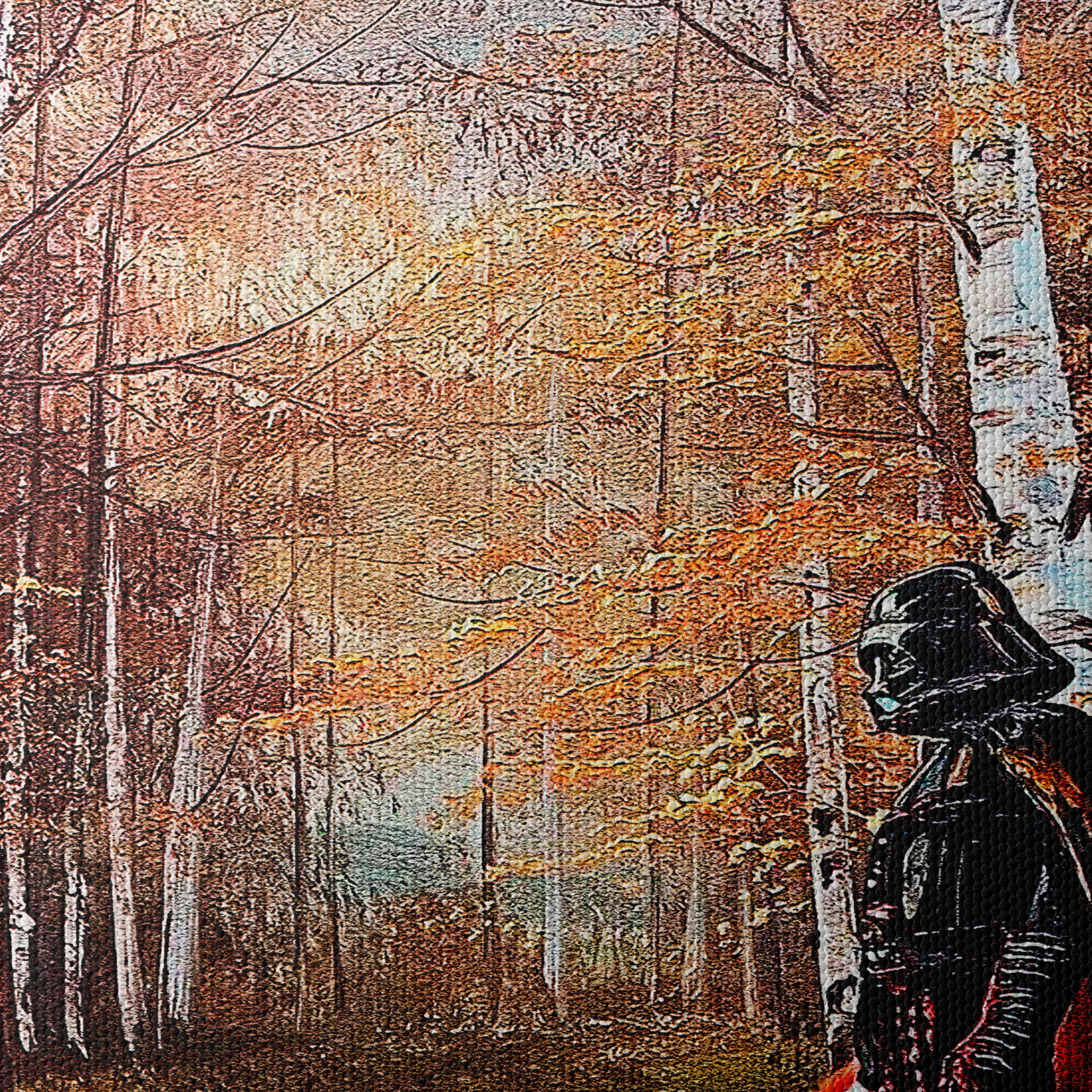 Dark Figure in Lush Autumn Forest - Image 4