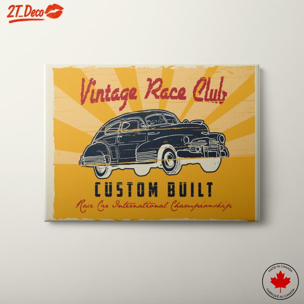 Vintage Race Club Custom Built Car Art