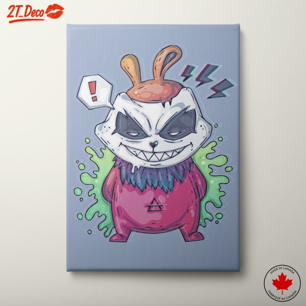 Stylized Cartoon Monster with Vibrant Colors