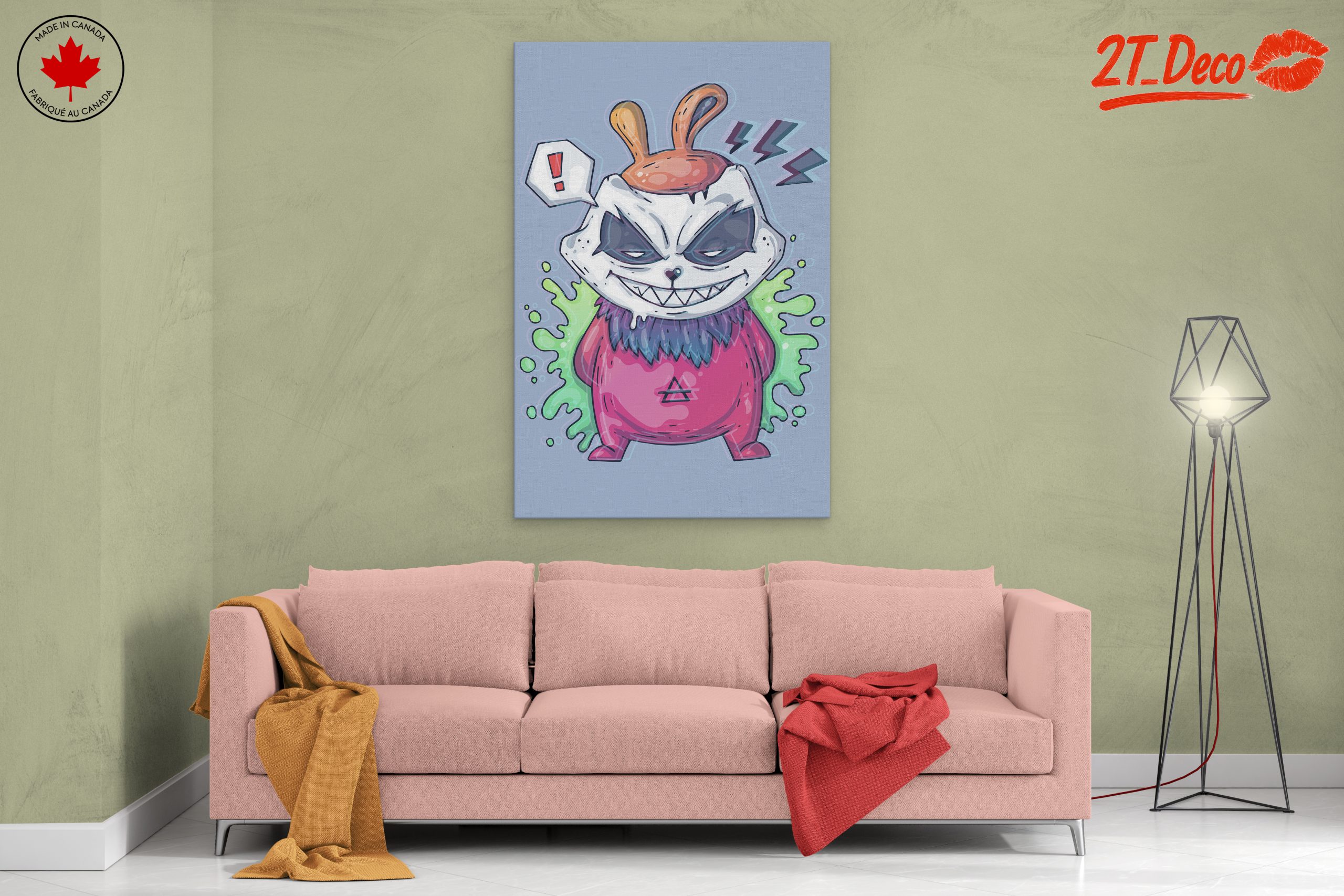 Stylized Cartoon Monster with Vibrant Colors - Image 2