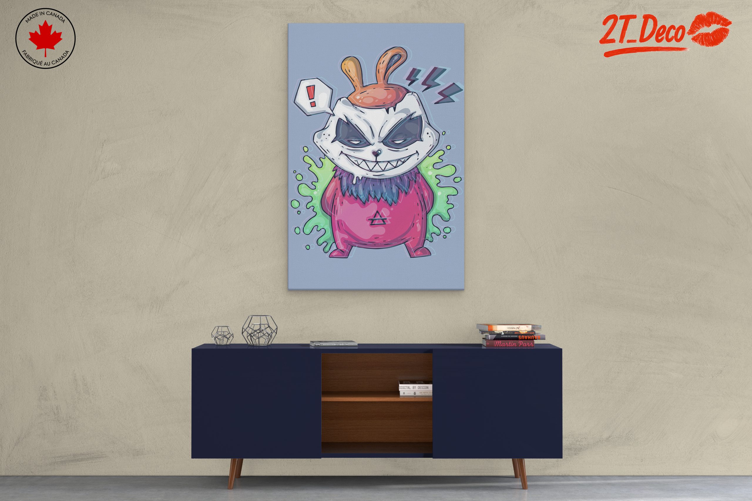 Stylized Cartoon Monster with Vibrant Colors - Image 3