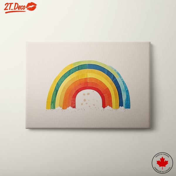 Colorful Whimsical Rainbow Art