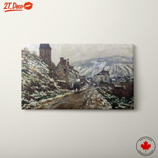 Charming Winter Landscape with Snow-Covered Path