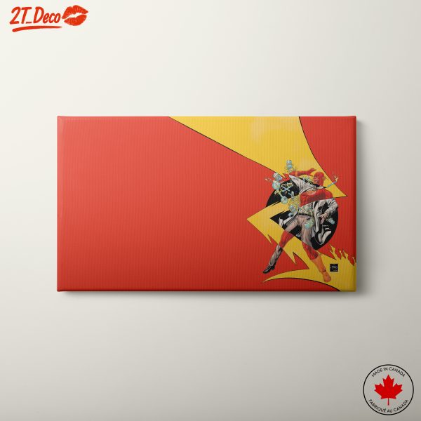 Dynamic Flash Artwork with Bold Colors