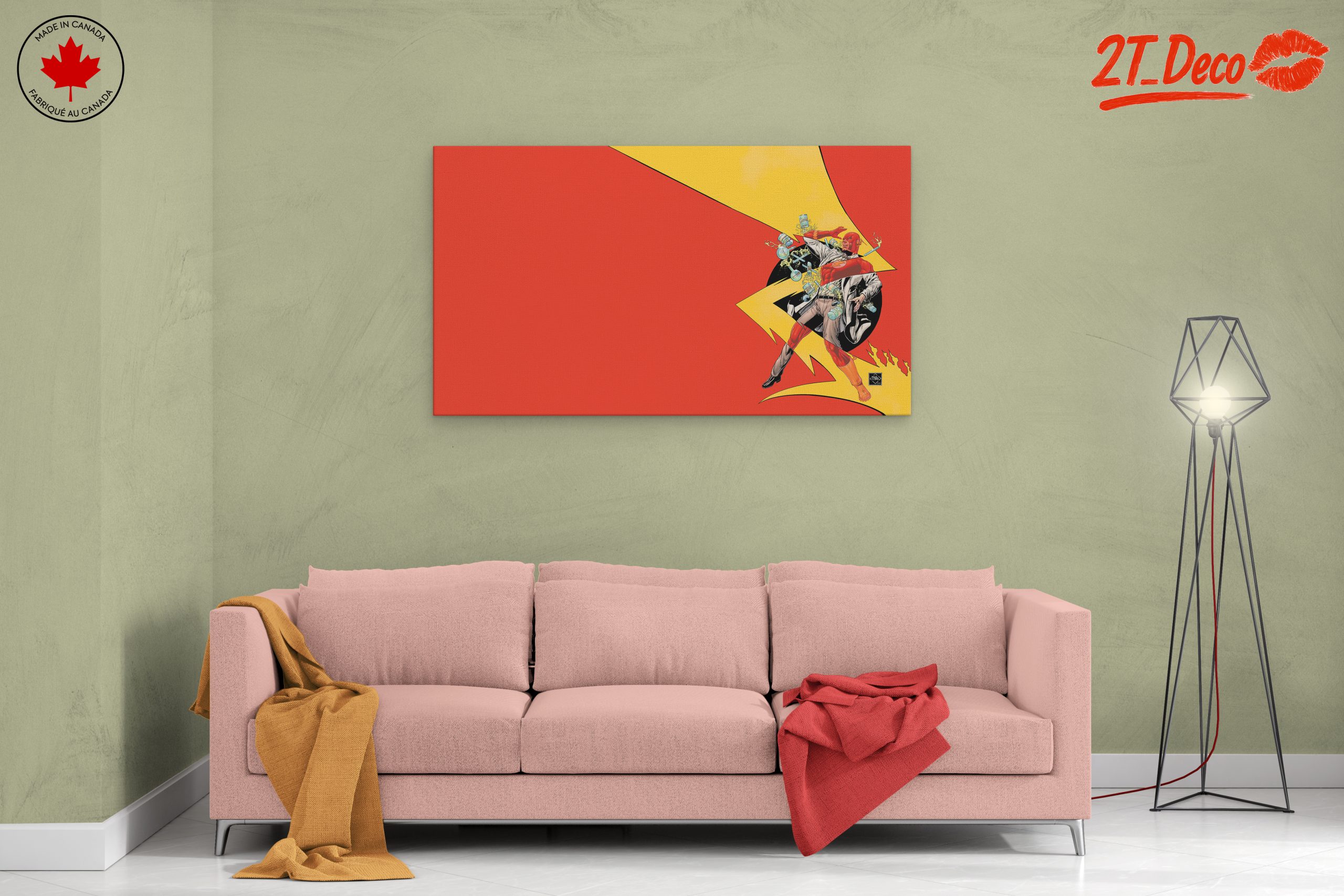 Dynamic Flash Artwork with Bold Colors - Image 2