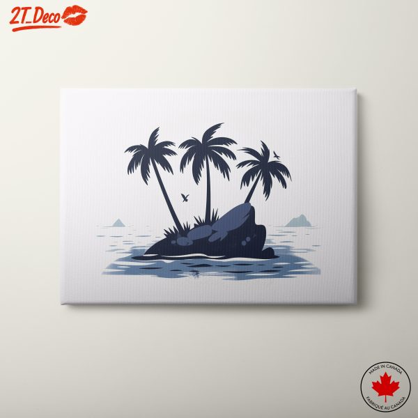 Stylized Island with Palm Trees