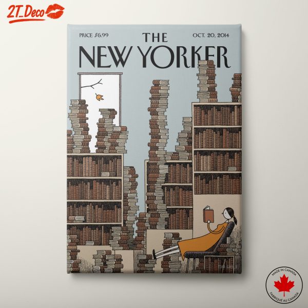 Cozy Reading Scene New Yorker Cover