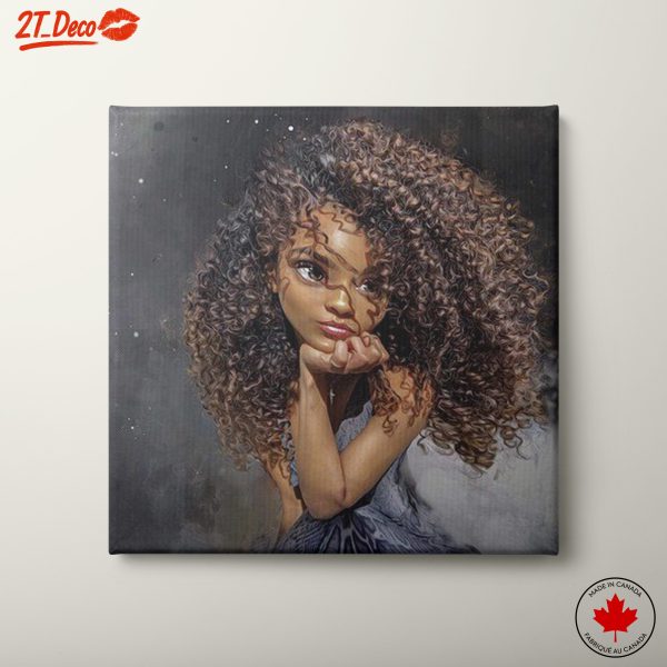 Beautiful Afro Art Featuring Curly Hair
