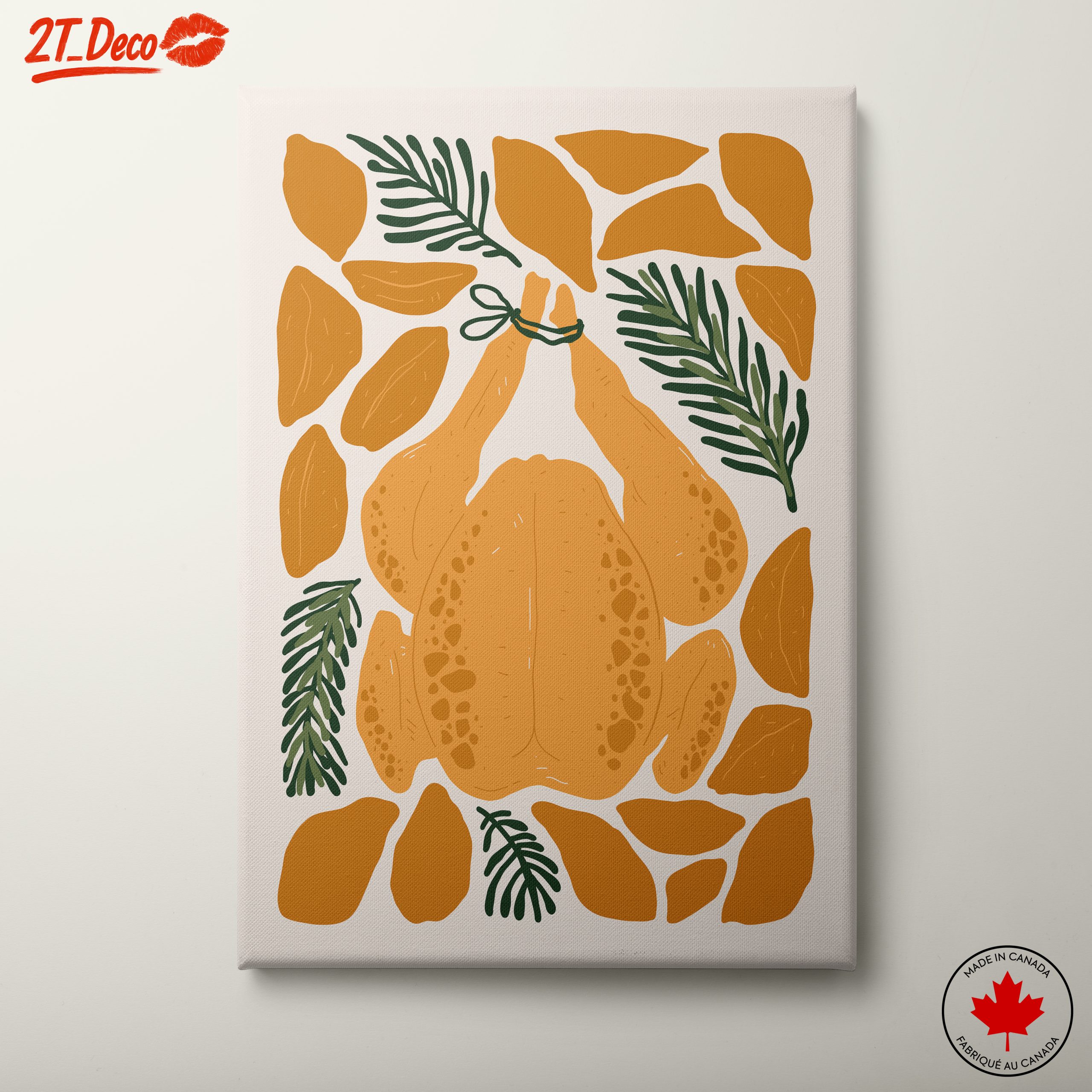 Stylized Abstract Food Composition Art 2