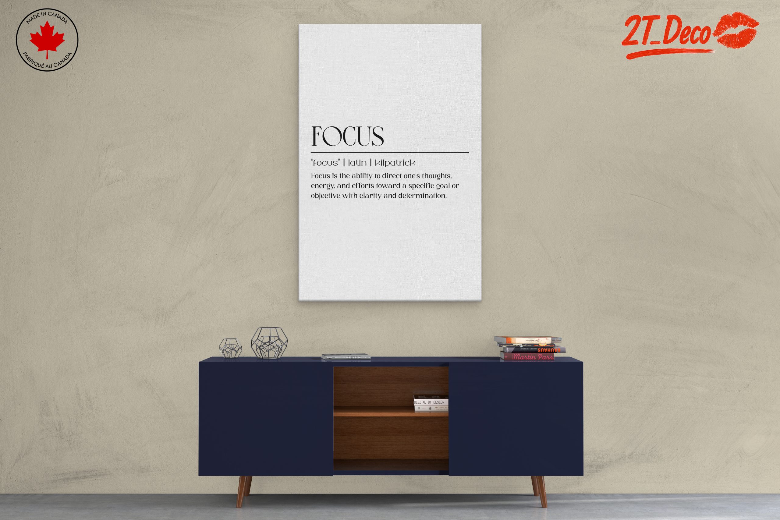 Inspirational Focus Quote Wall Art - Image 3