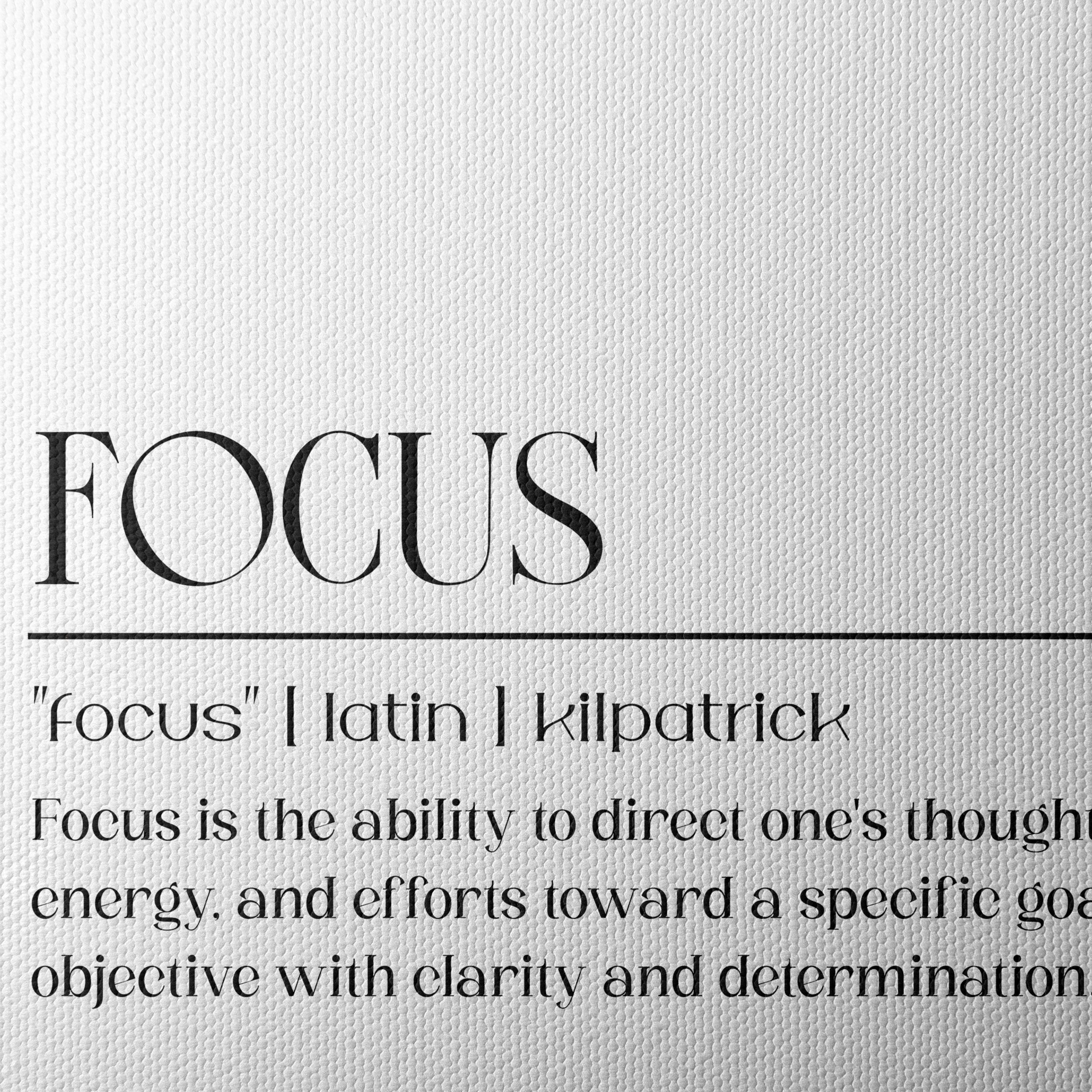 Inspirational Focus Quote Wall Art - Image 4
