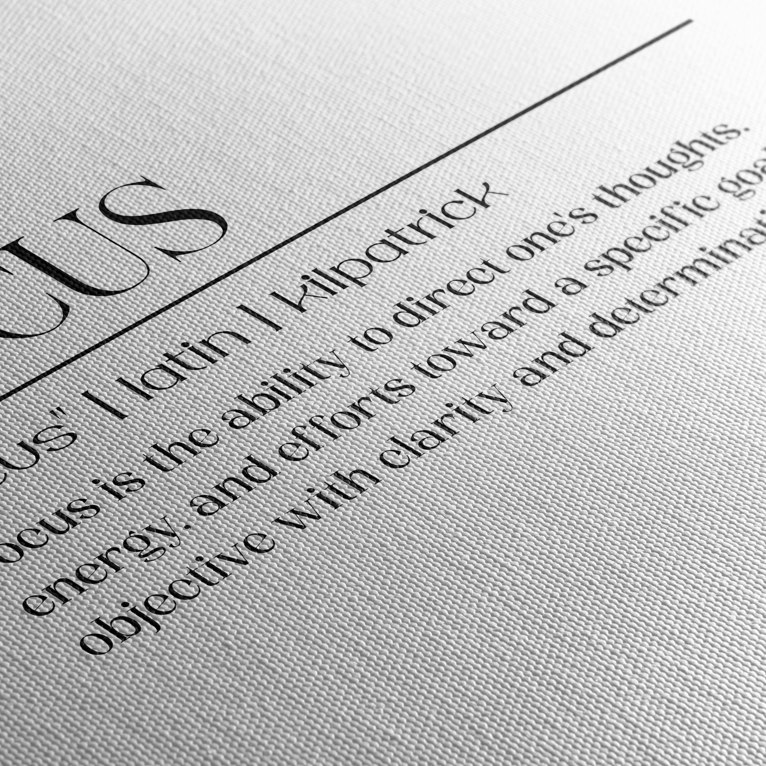 Inspirational Focus Quote Wall Art - Image 5